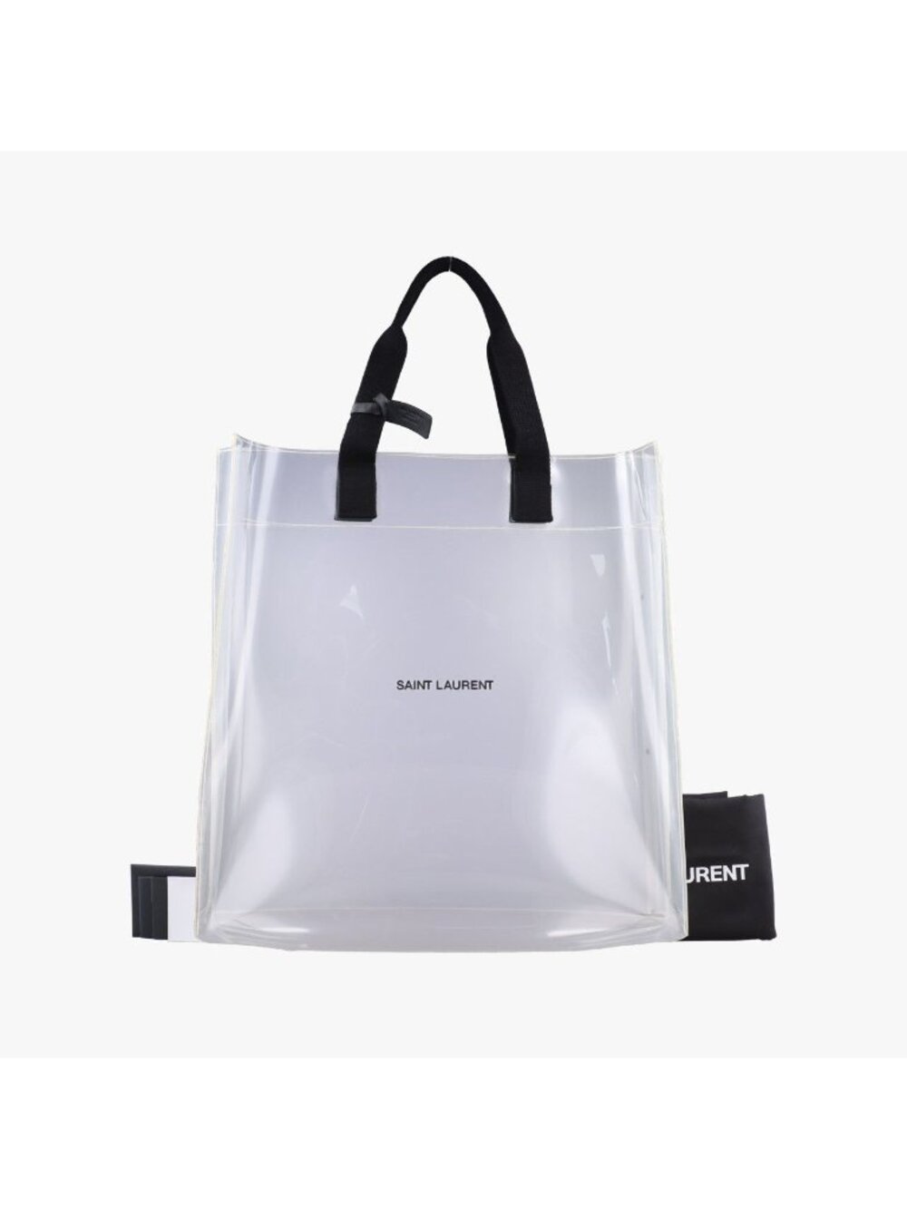Saint Laurent Tote Bag Transparent Plastic YSL